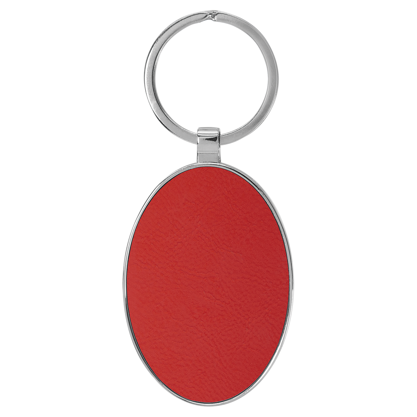 Leather Oval Keychain