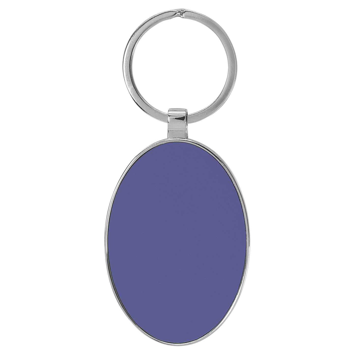 Leather Oval Keychain