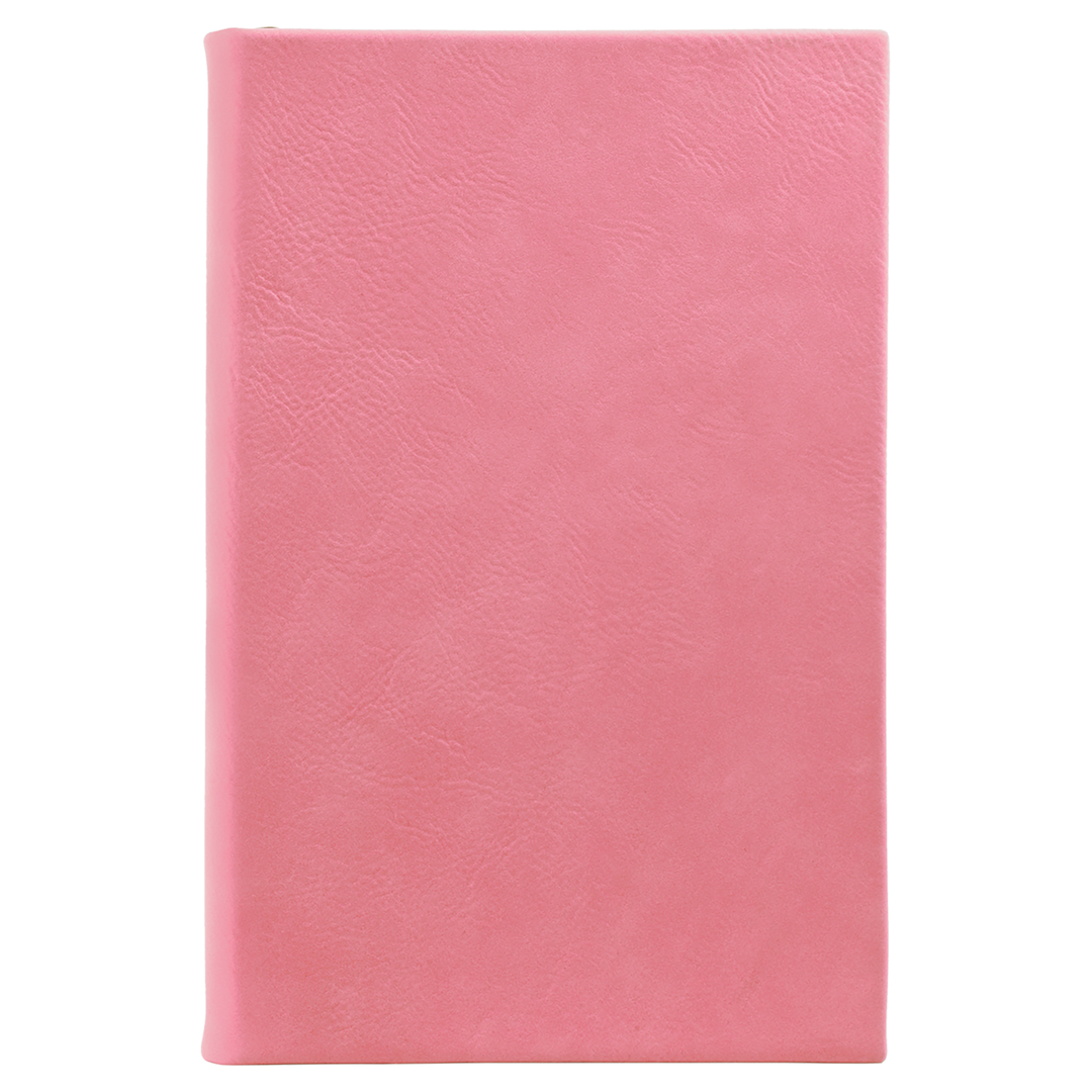 5 1/4" x 8 1/4" Laserable Leatherette Sketch Book with Unlined Notepad