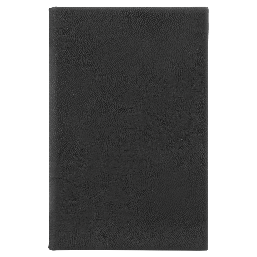 5 1/4" x 8 1/4" Laserable Leatherette Sketch Book with Unlined Notepad