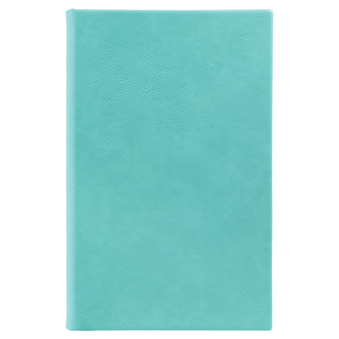 5 1/4" x 8 1/4" Laserable Leatherette Sketch Book with Unlined Notepad