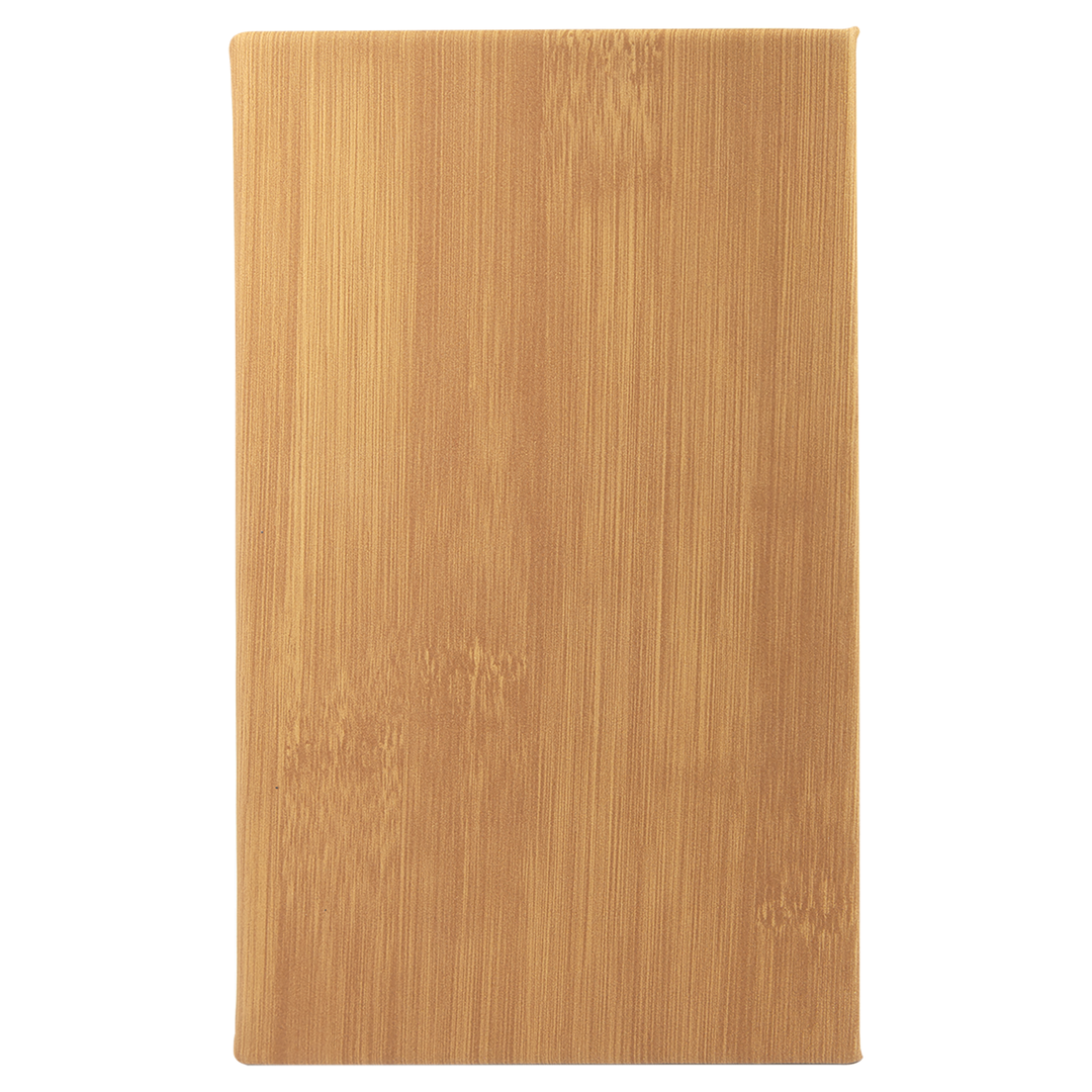 5 1/4" x 8 1/4" Laserable Leatherette Sketch Book with Unlined Notepad