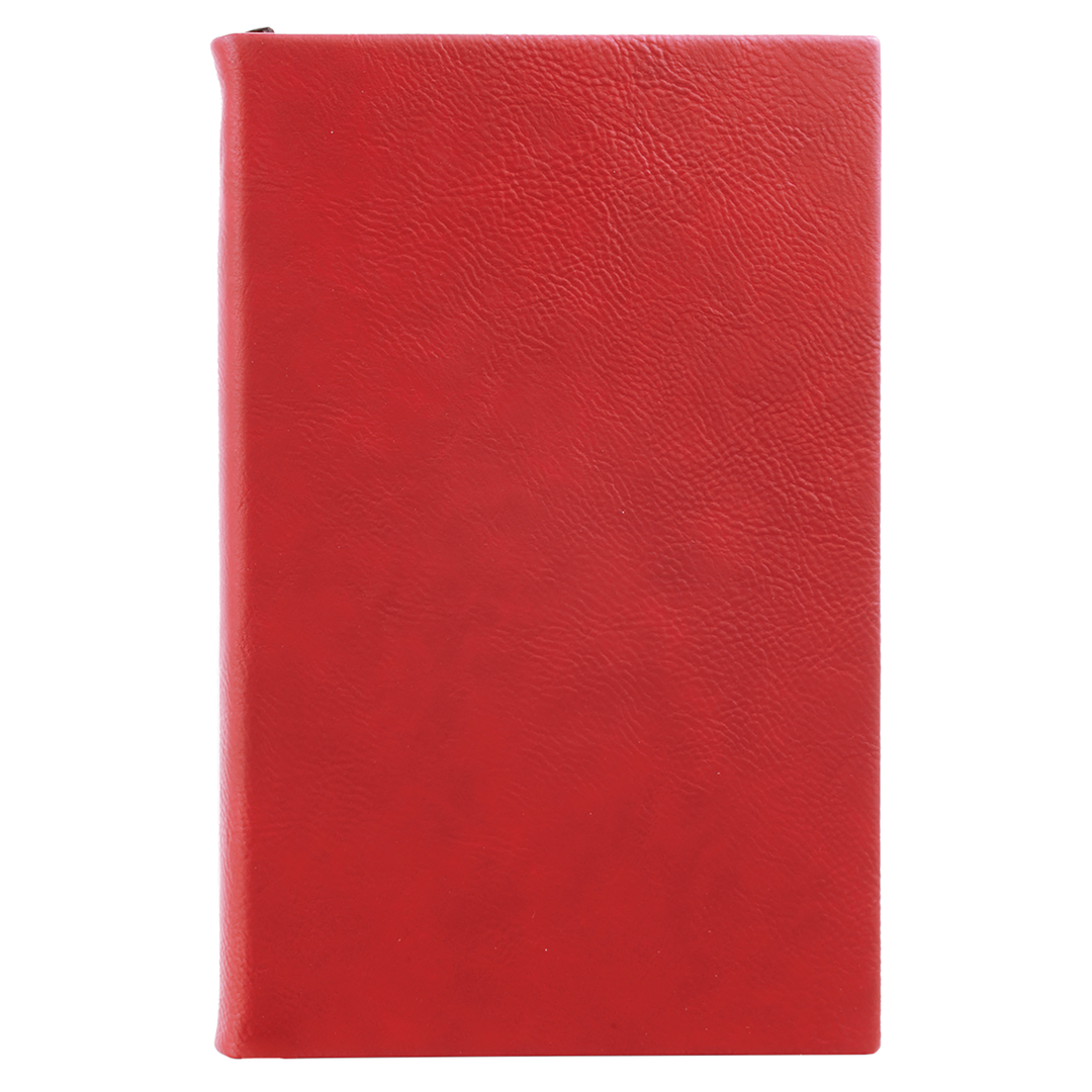 5 1/4" x 8 1/4" Laserable Leatherette Sketch Book with Unlined Notepad