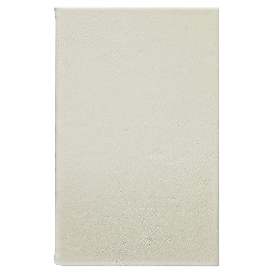 5 1/4" x 8 1/4" Laserable Leatherette Sketch Book with Unlined Notepad