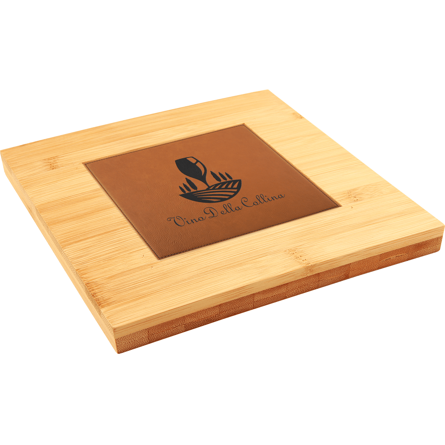 7 1/4" Bamboo Trivet with Recessed Area