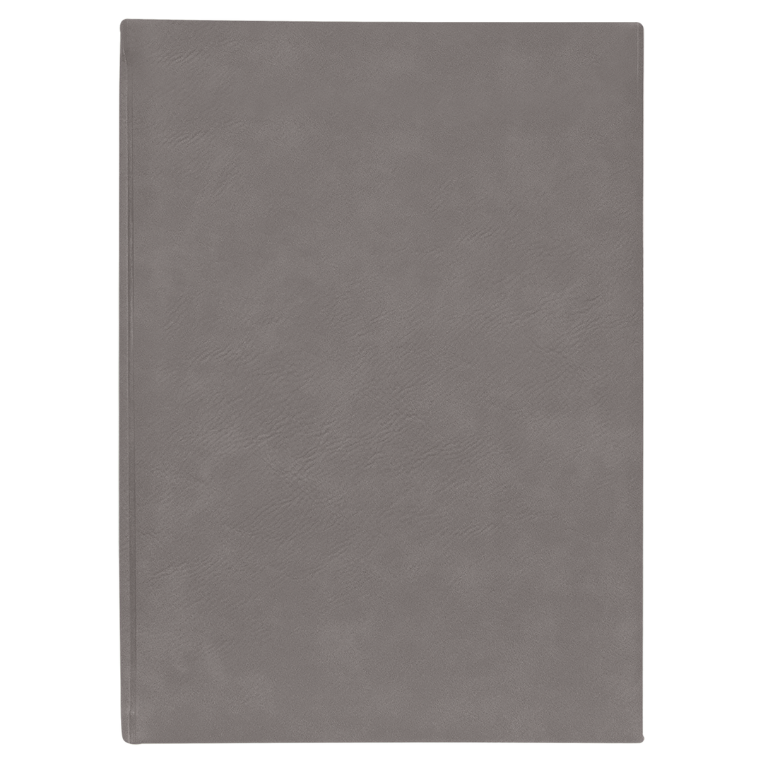7" x 9 3/4" Laserable Leatherette Sketch Book with Unlined Notepad