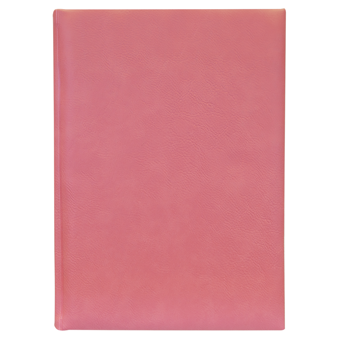 7" x 9 3/4" Laserable Leatherette Sketch Book with Unlined Notepad