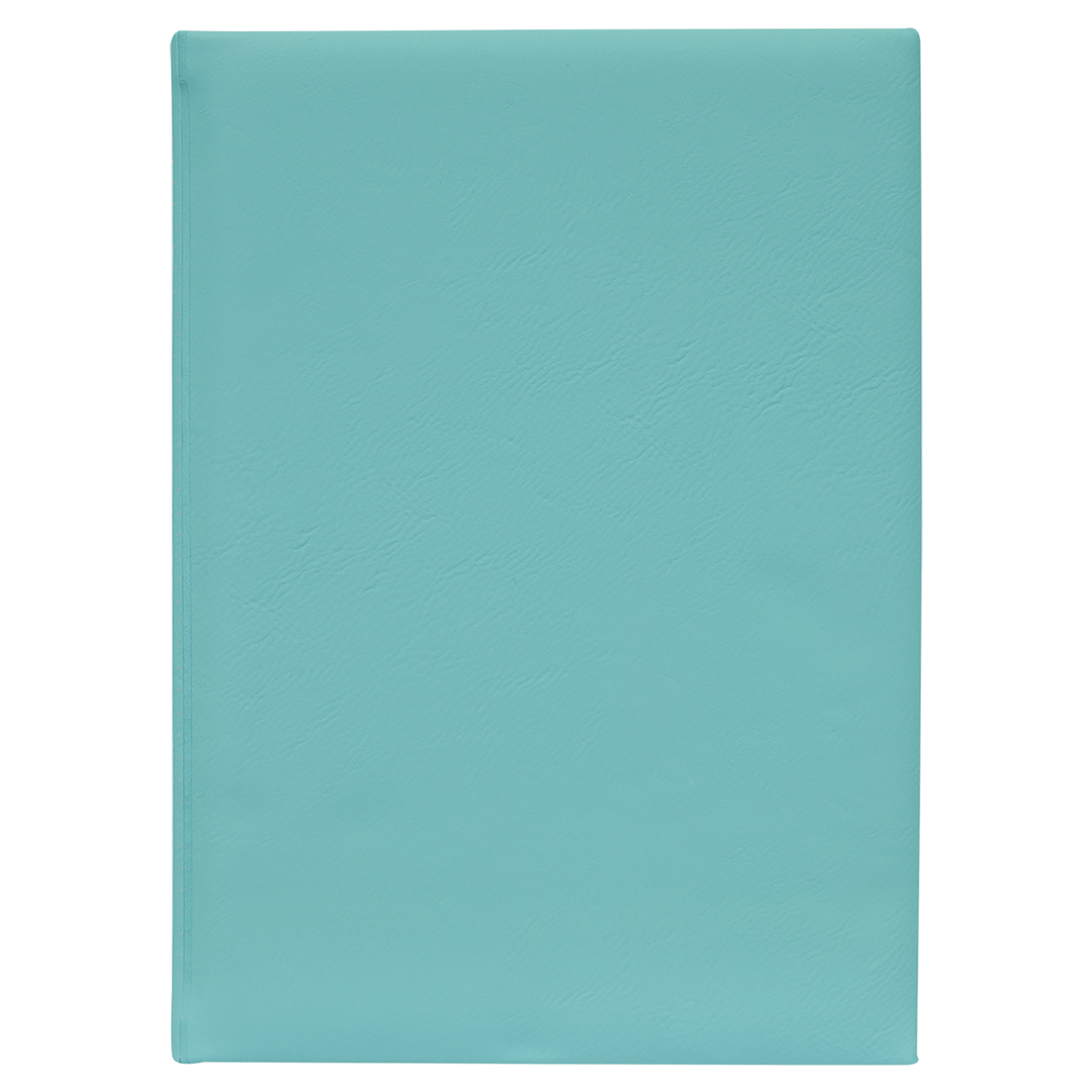 7" x 9 3/4" Laserable Leatherette Sketch Book with Unlined Notepad