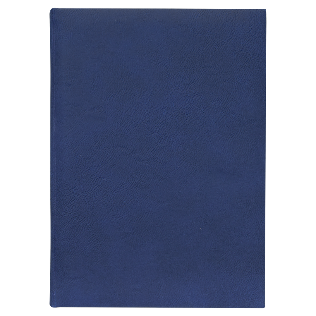 7" x 9 3/4" Laserable Leatherette Sketch Book with Unlined Notepad