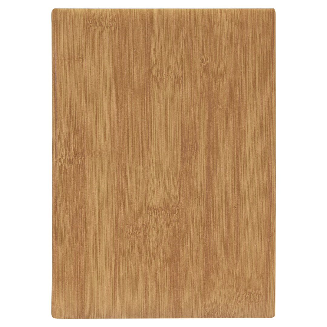 7" x 9 3/4" Laserable Leatherette Sketch Book with Unlined Notepad