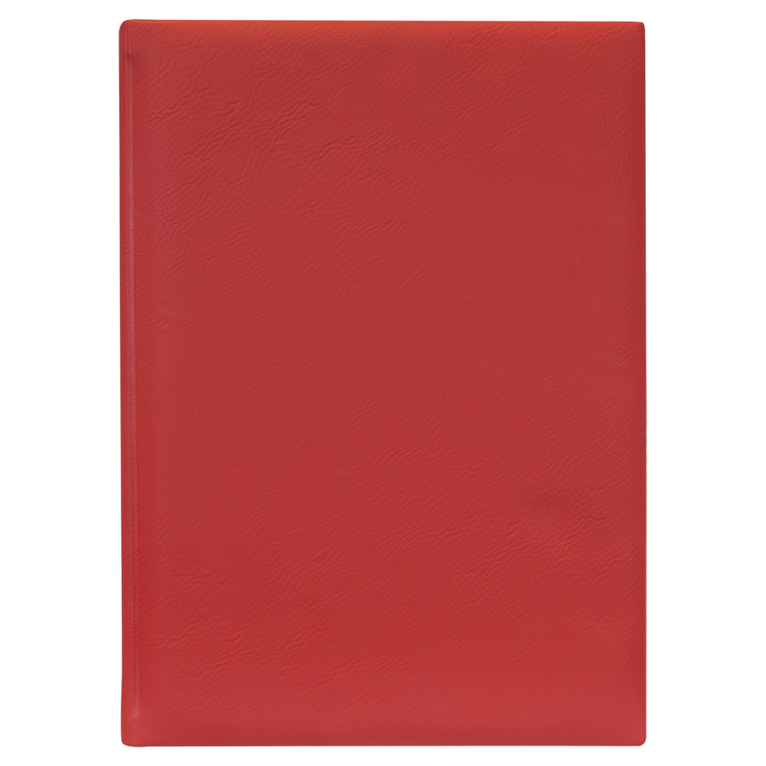 7" x 9 3/4" Laserable Leatherette Sketch Book with Unlined Notepad