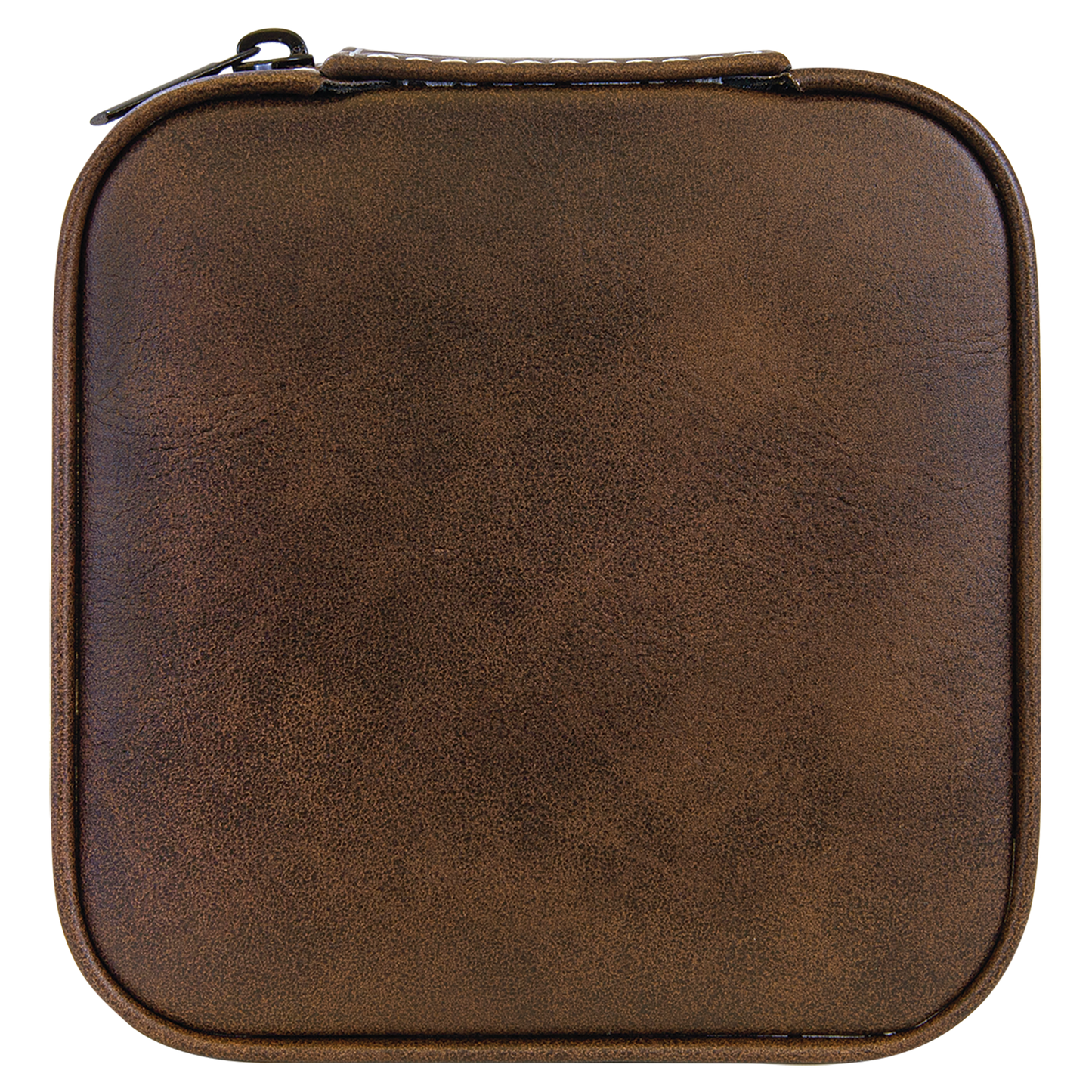 4x4 Leather Jewelry box with tan lining