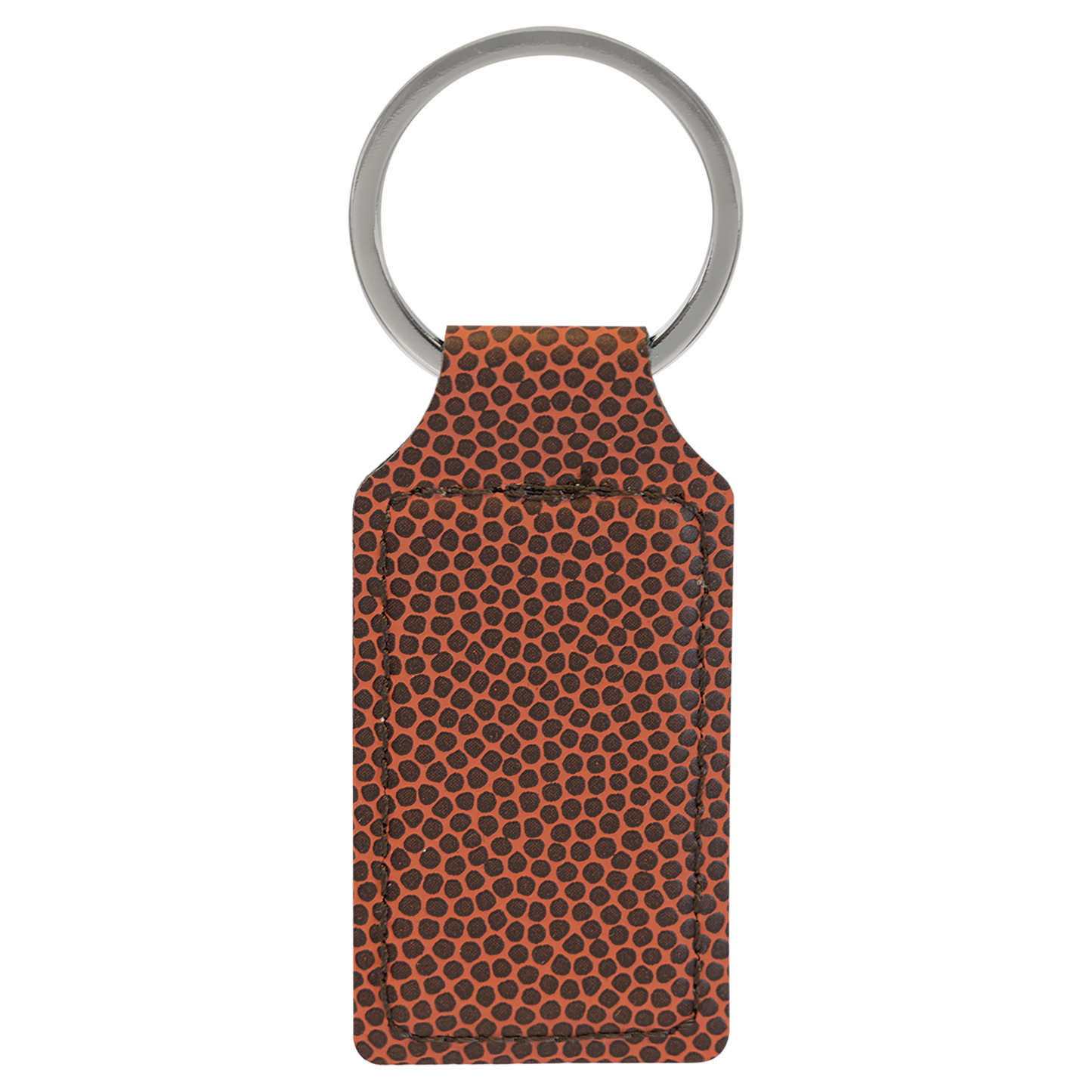 Football Leather rectangle keychain