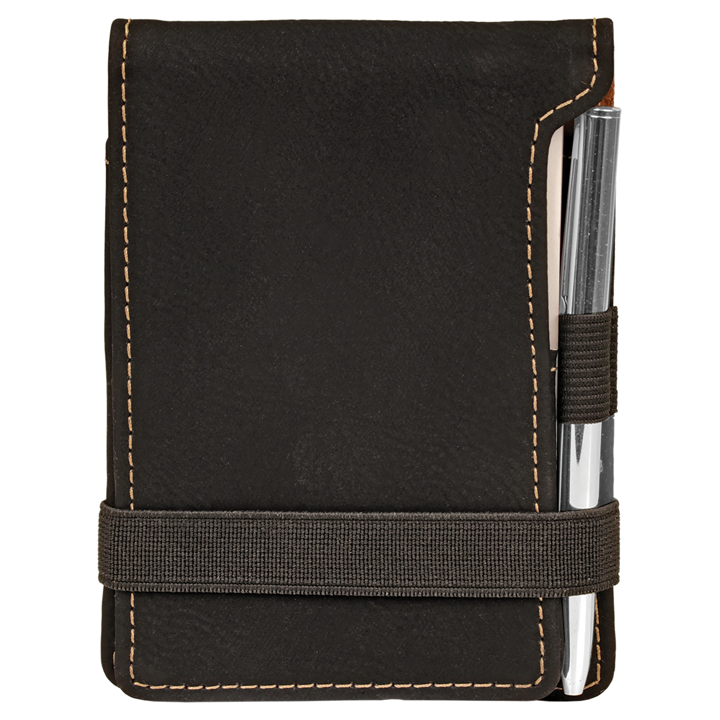 3 1/4" x 4 3/4" Leather Mini Notepad with Pen