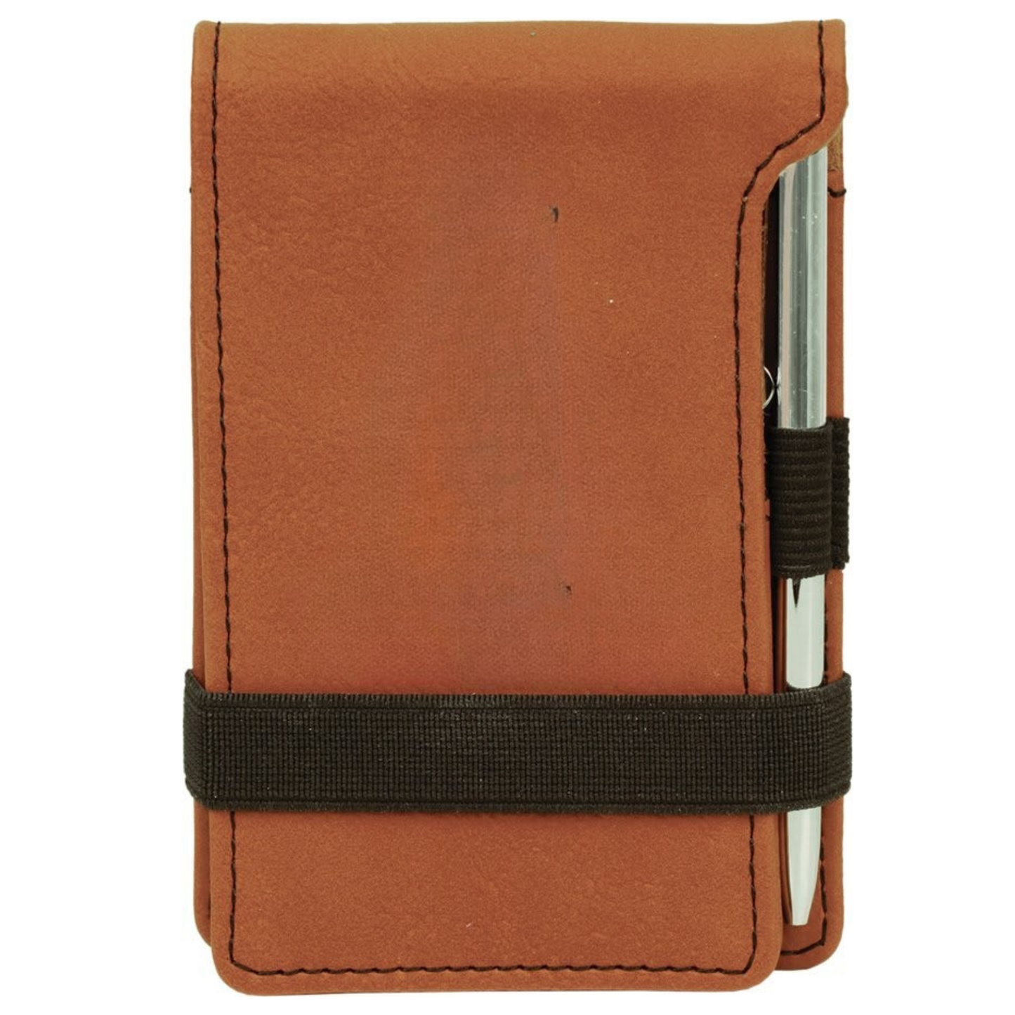 3 1/4" x 4 3/4" Leather Mini Notepad with Pen