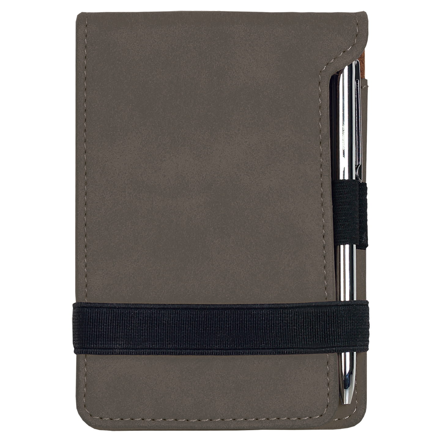 3 1/4" x 4 3/4" Leather Mini Notepad with Pen