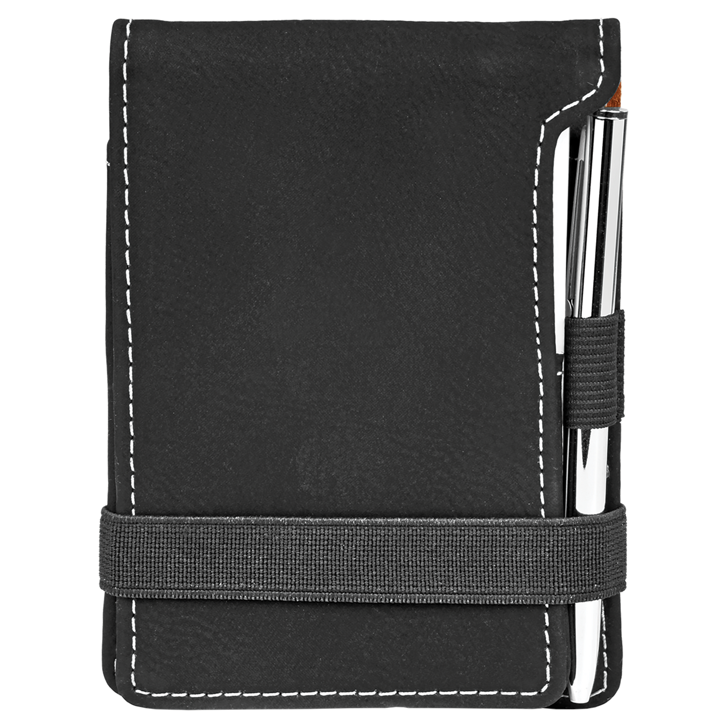3 1/4" x 4 3/4" Leather Mini Notepad with Pen