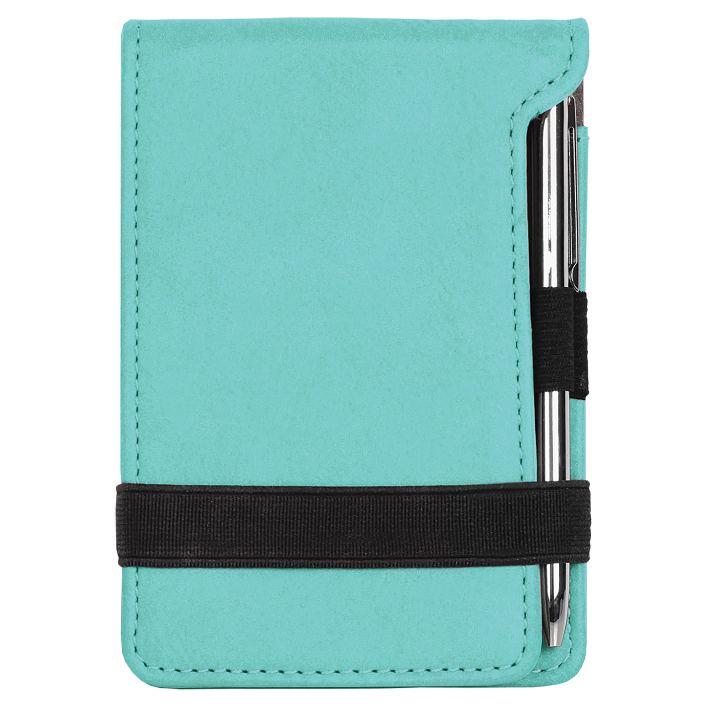 3 1/4" x 4 3/4" Leather Mini Notepad with Pen