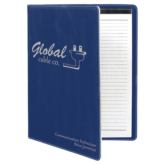 Leather Portfolio with Notepad