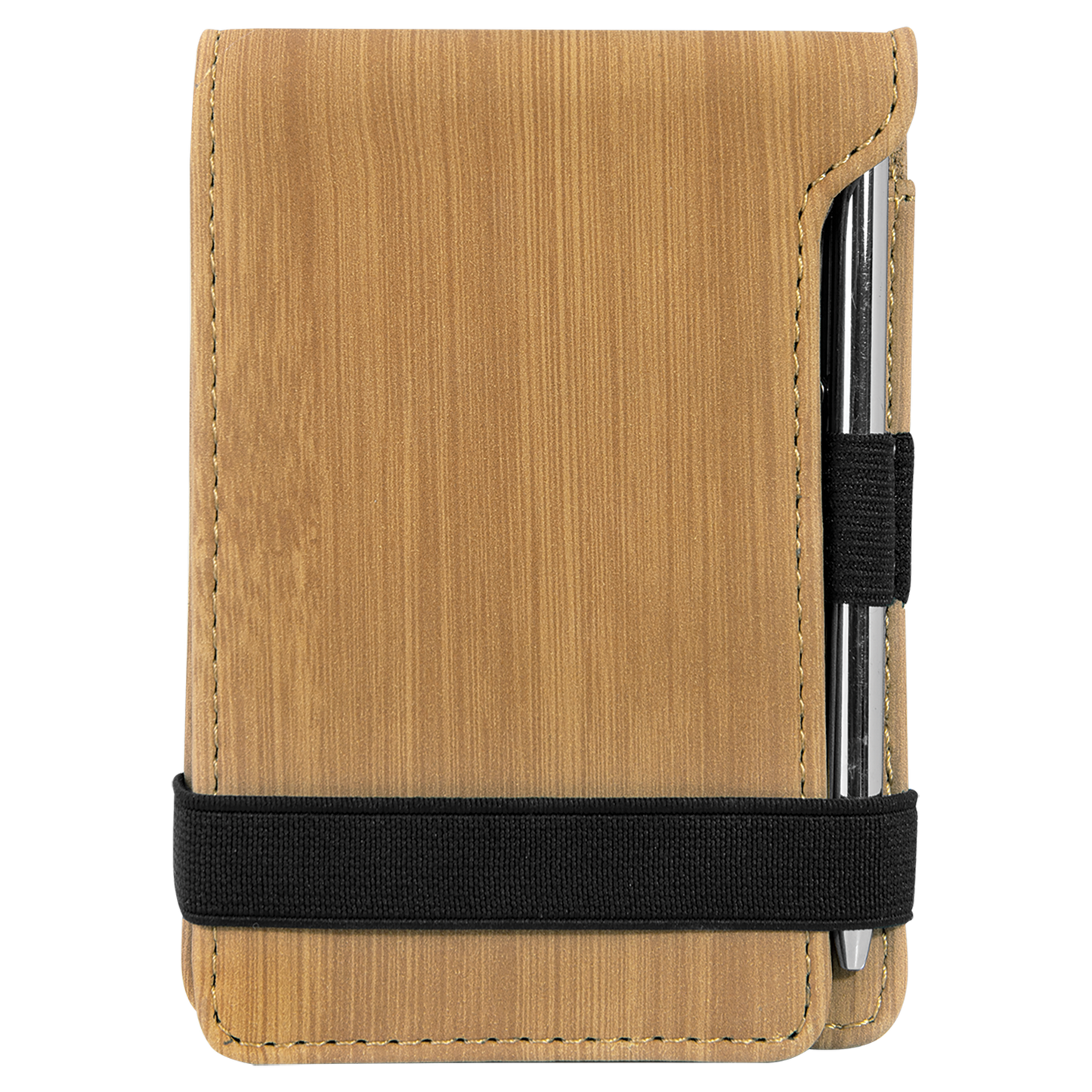 3 1/4" x 4 3/4" Leather Mini Notepad with Pen