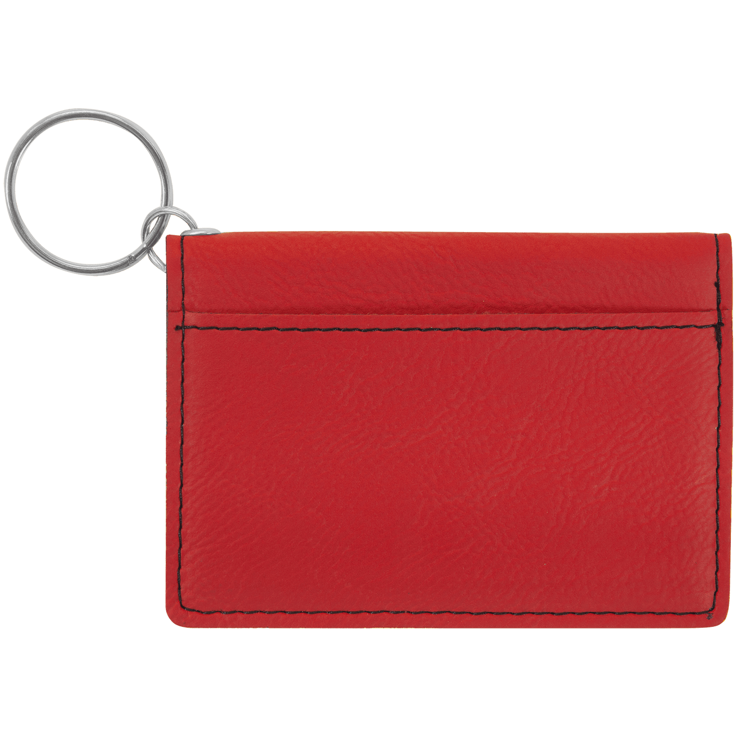 4 1/4" x 3" Laserable Leatherette Keychain ID Holder