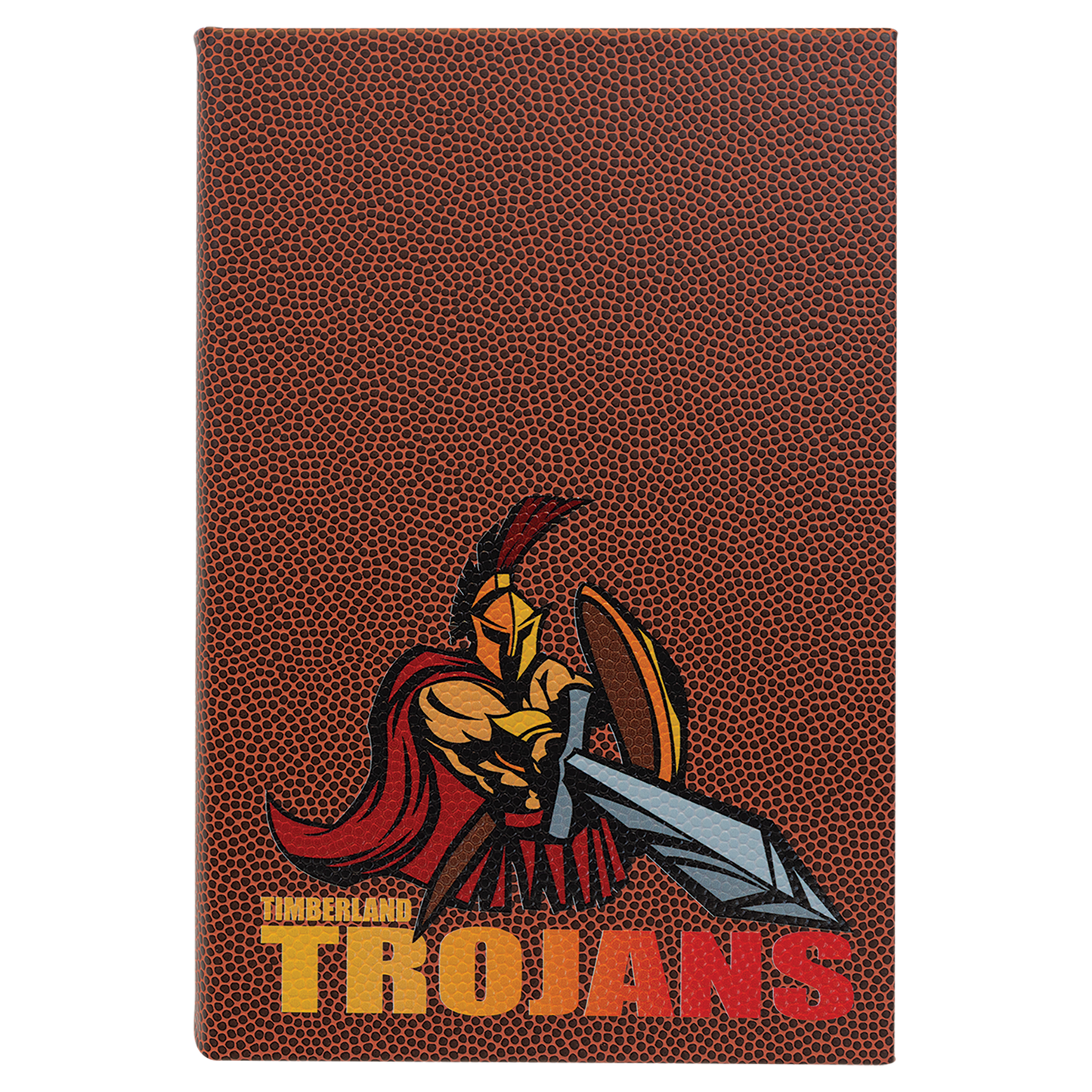 Football Leather Journal with Lined Notepad