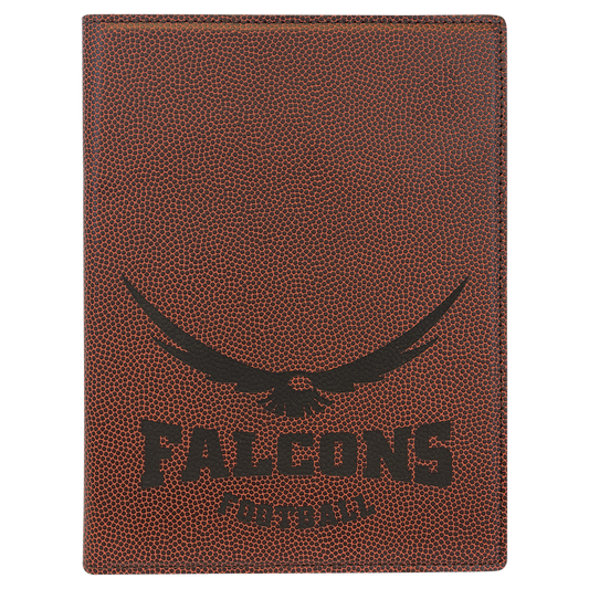 Football Leather Small Portfolio with Notepad