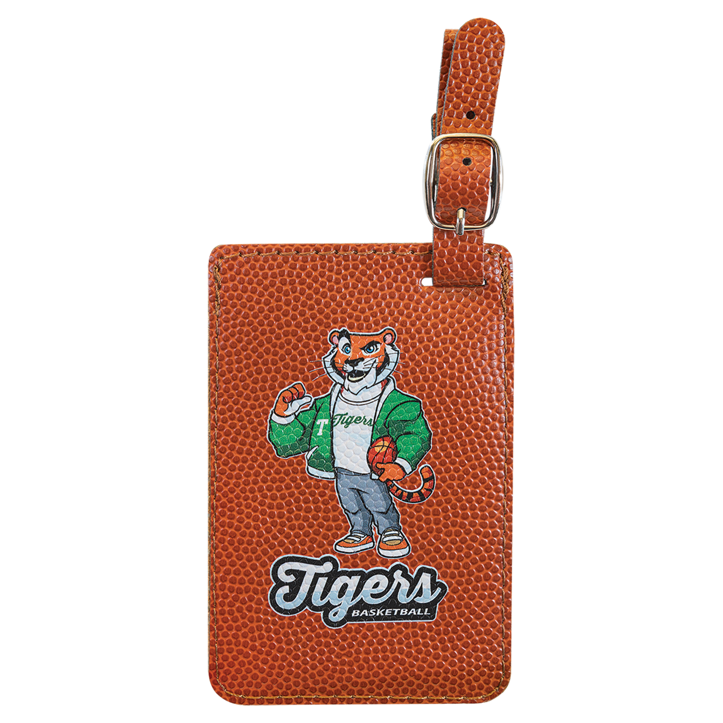 Basketball Leather Luggage Tag