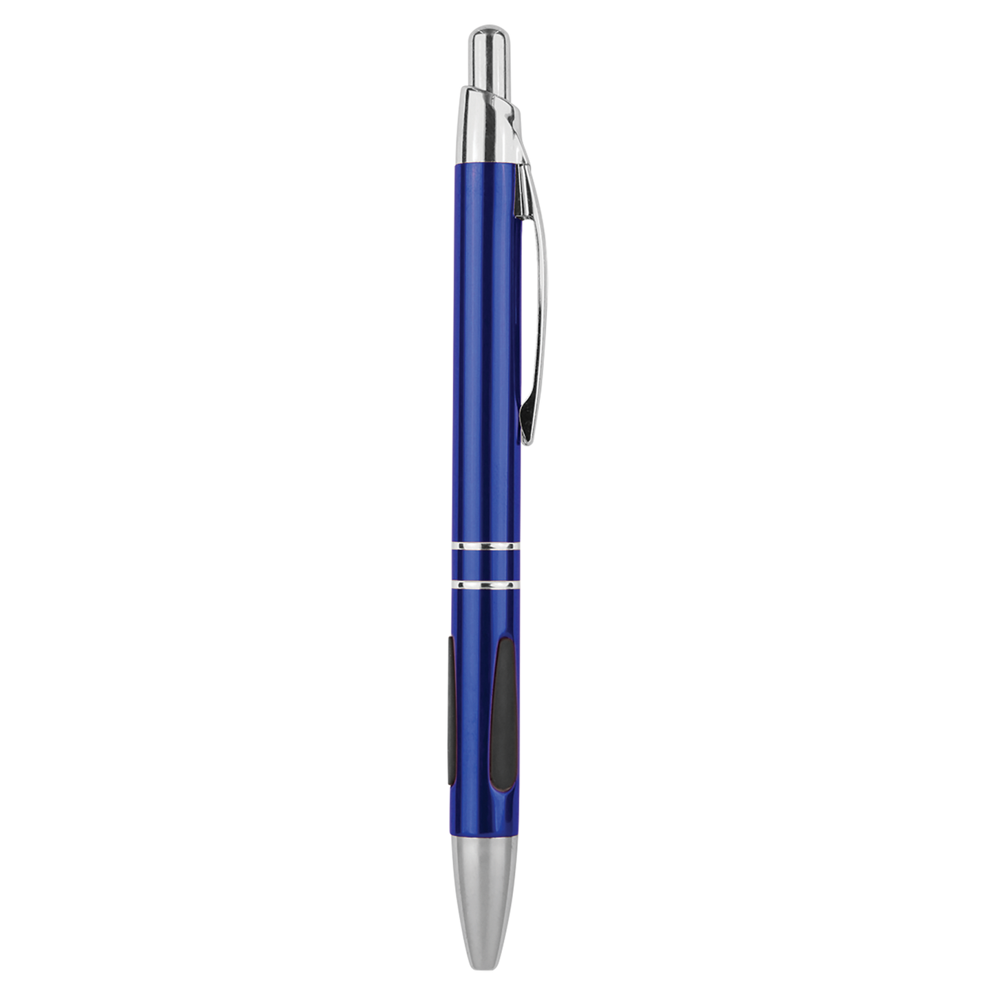 Silver Trim Laserable Pen with Gripper