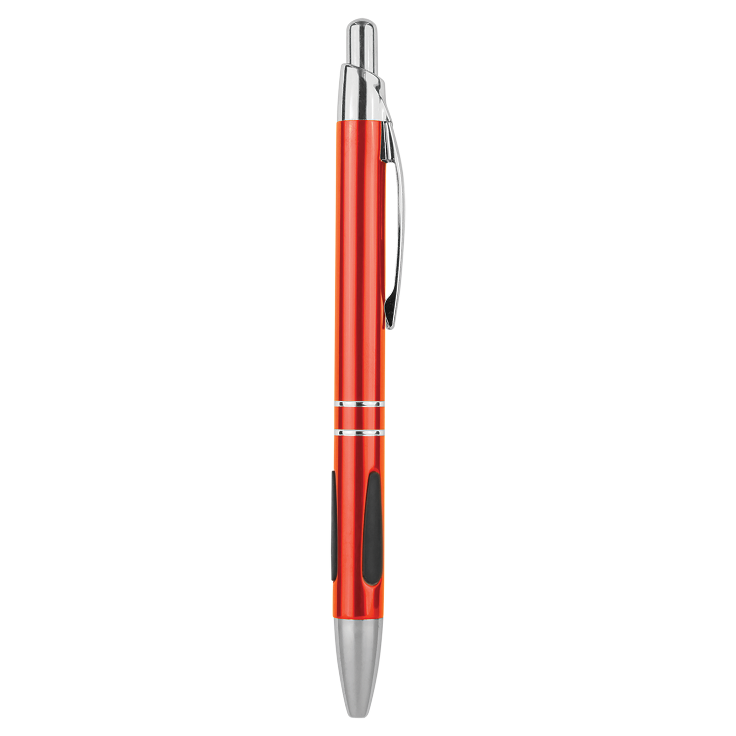 Silver Trim Laserable Pen with Gripper