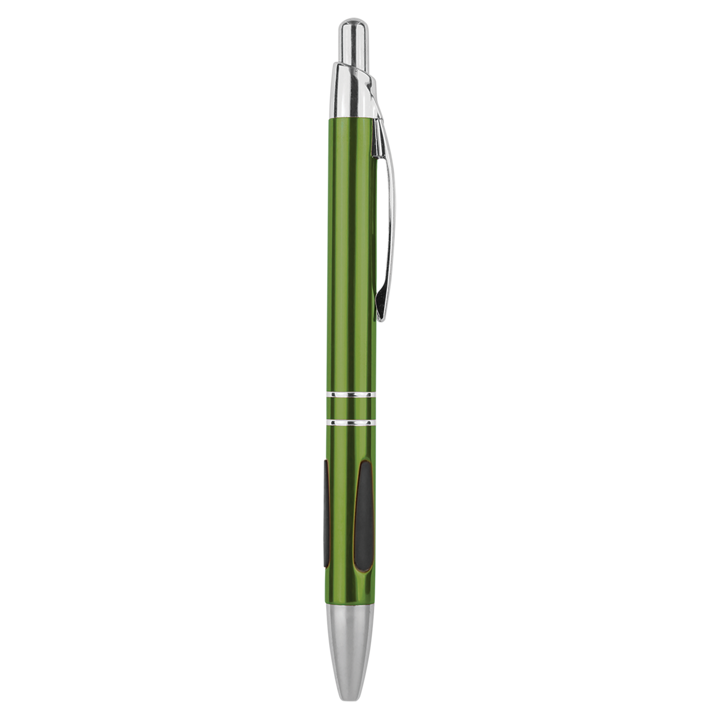 Silver Trim Laserable Pen with Gripper