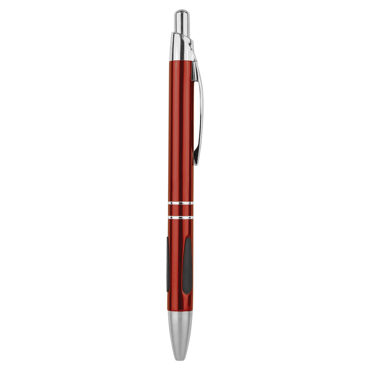 Silver Trim Laserable Pen with Gripper