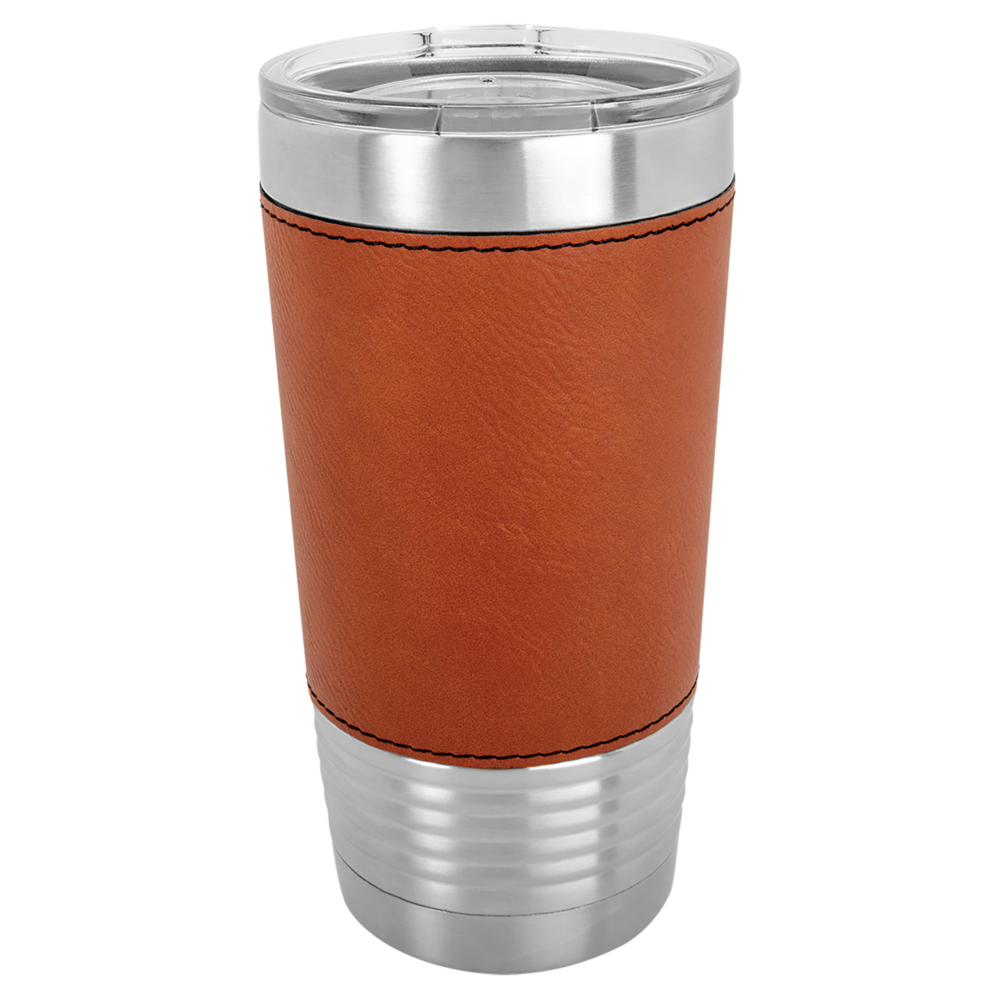 20oz Leatherette Tumbler with Clear Lid