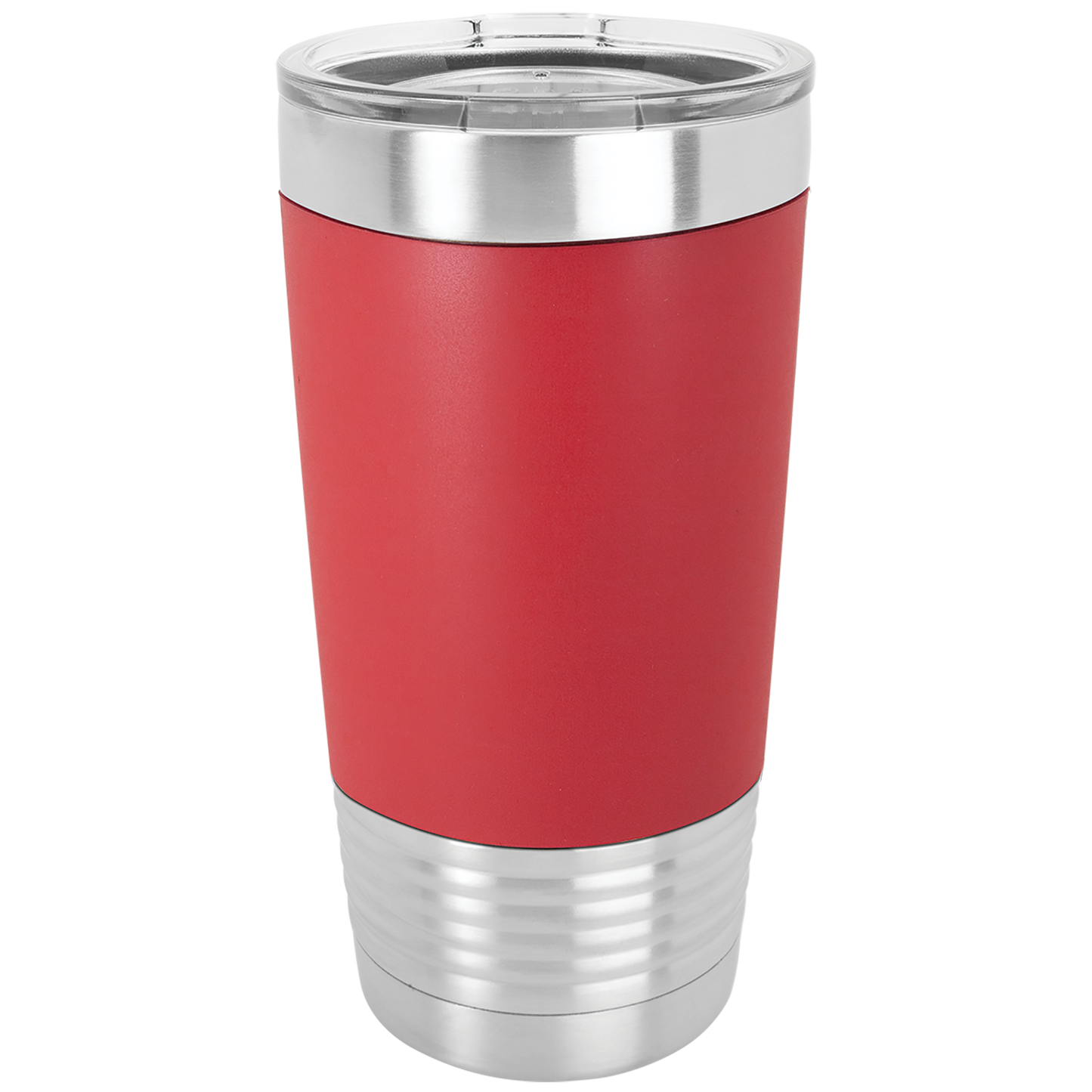 20 oz Polar Camel Tumbler with Silicone Grip and Clear Lid