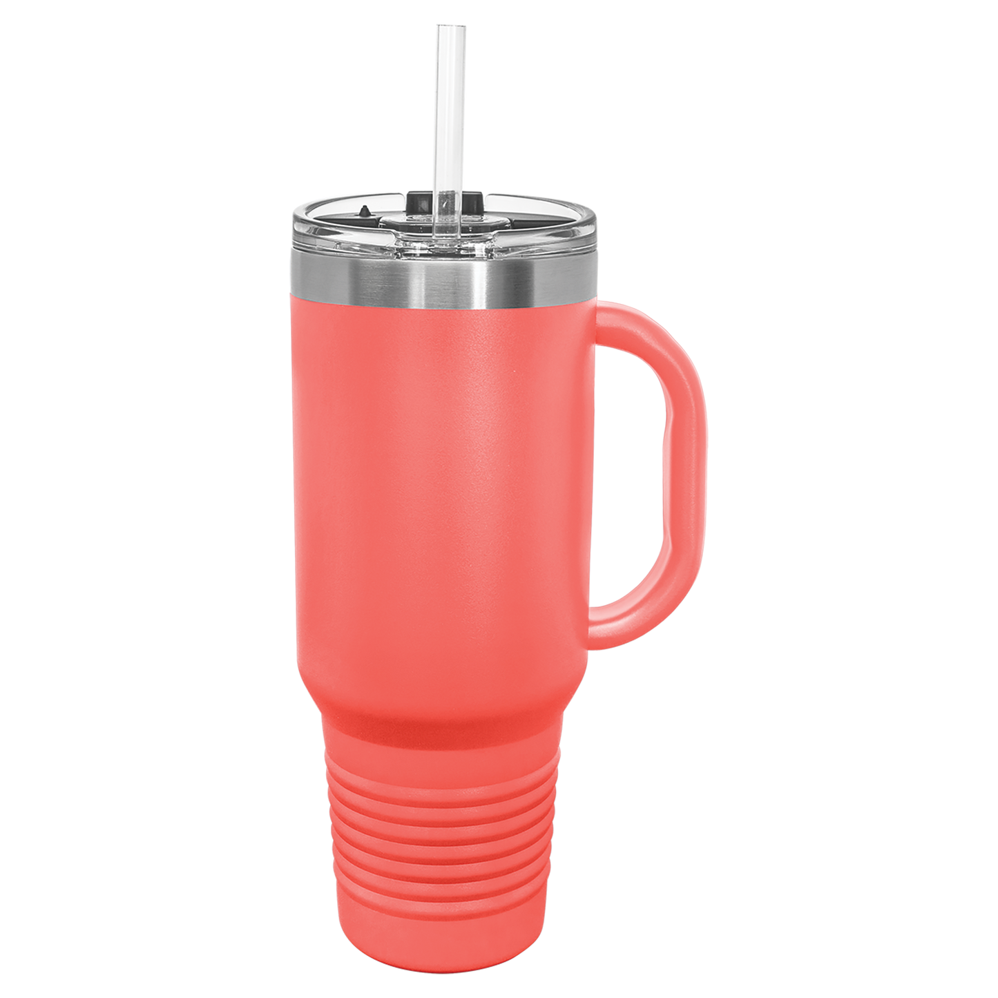 40 oz. Travel Mug with Handle, Straw Included