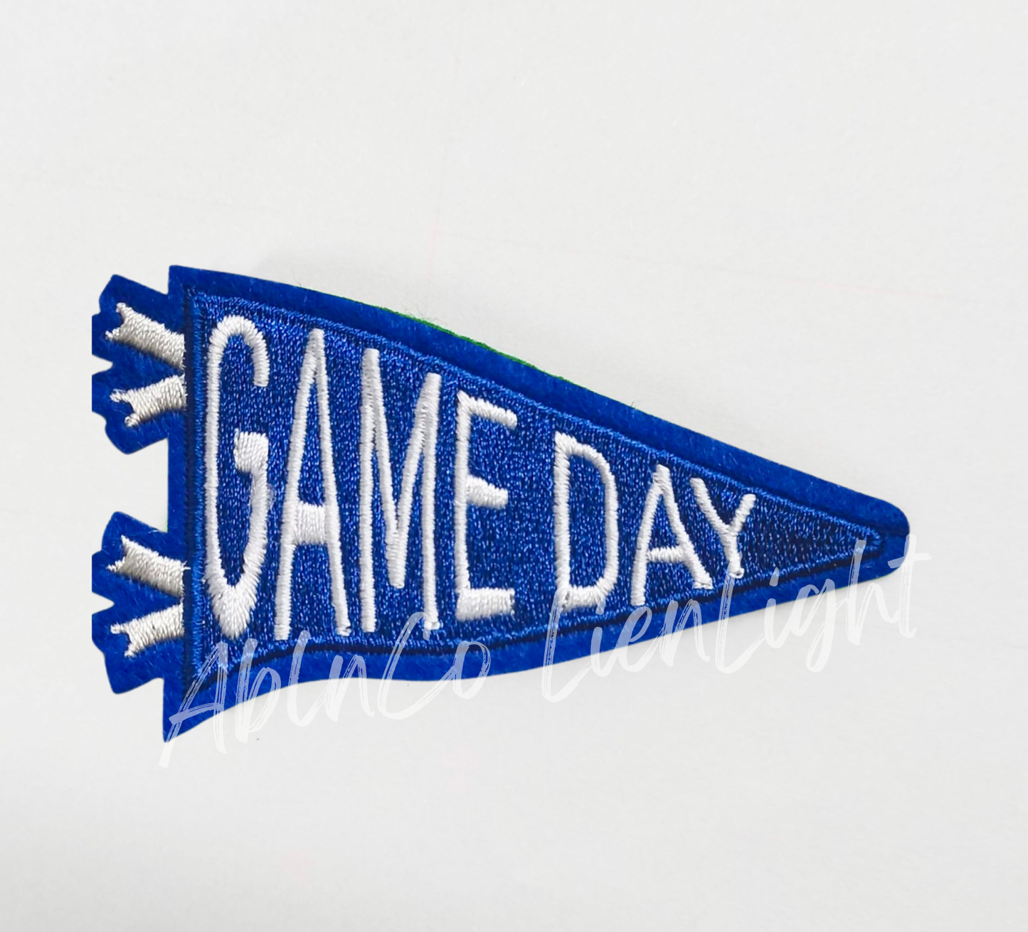 Trucker hat patches 3” royal game day flag patch iron on