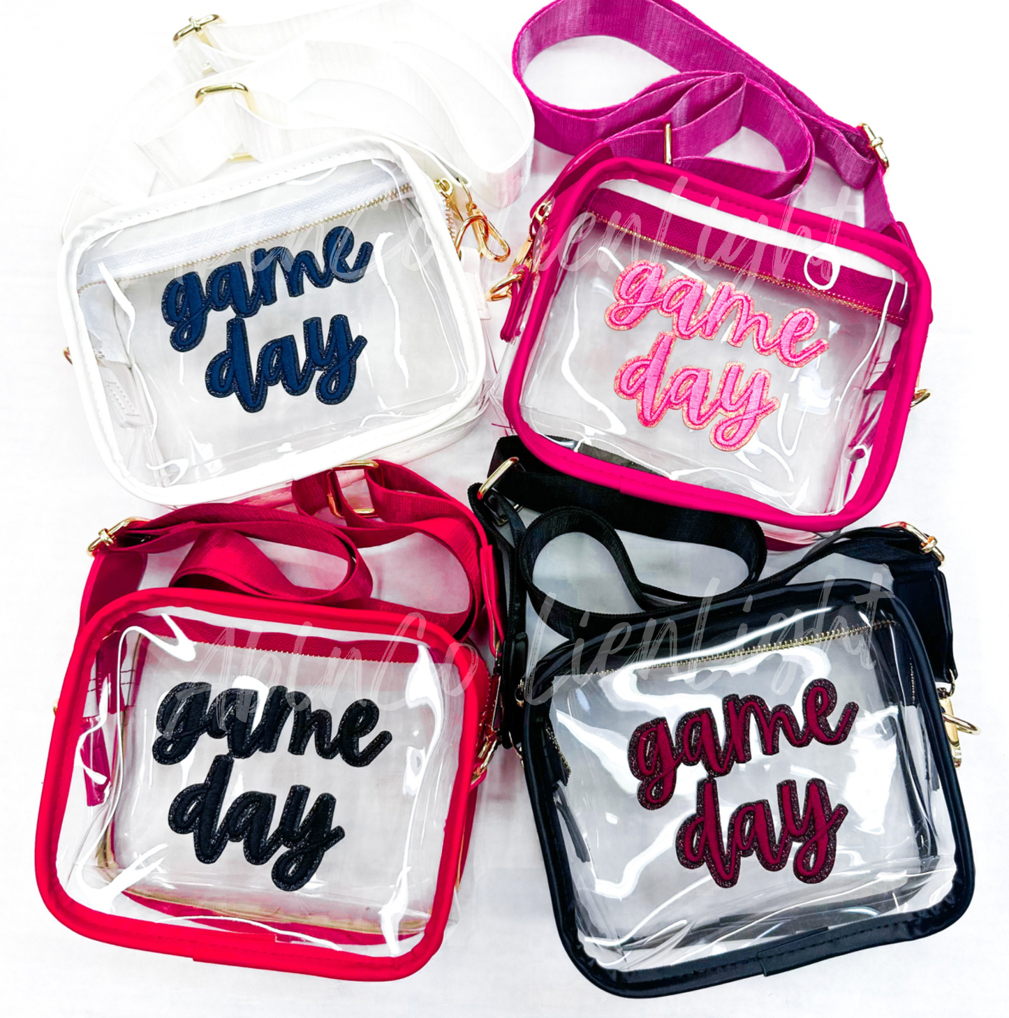 Navy sticker adhesive game day clear stadium bag patch
