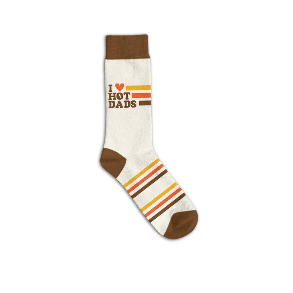 I Love Hot Dads Socks | Funatic