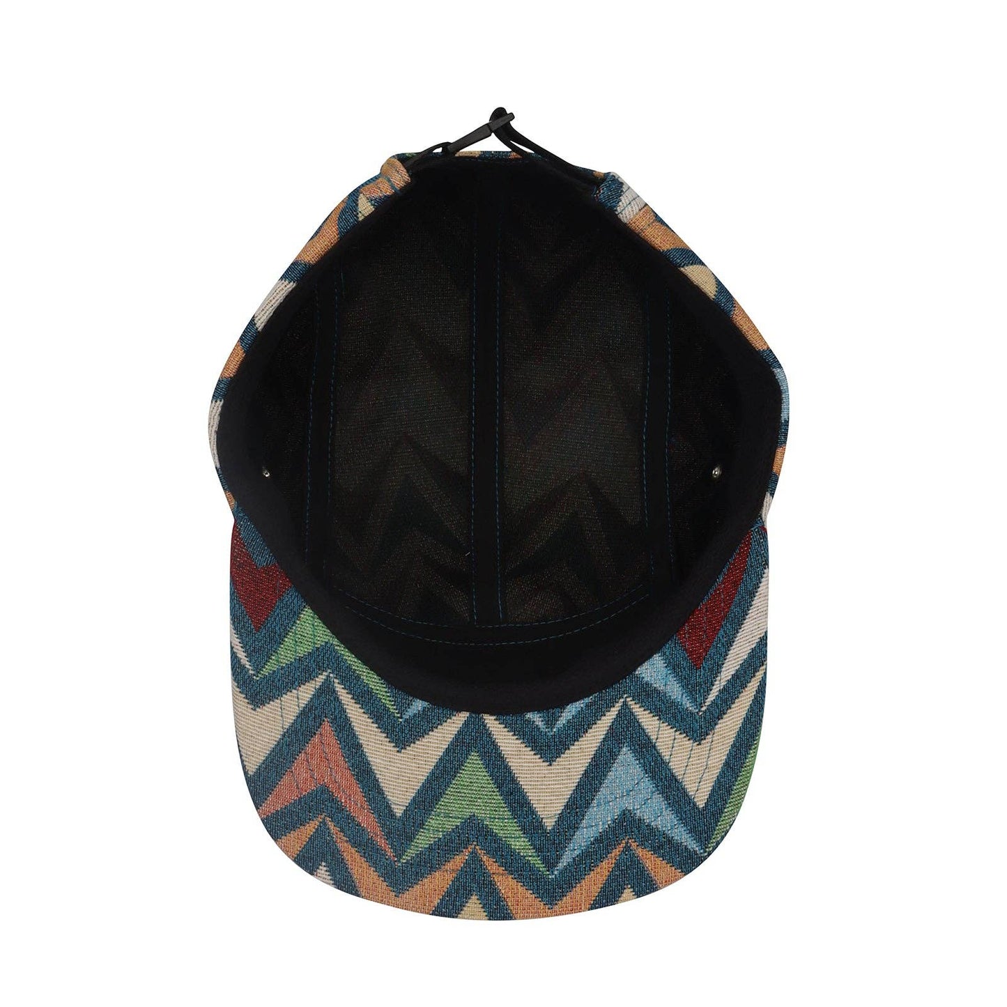 Hatphile Zigzag Jacquard 5 Panel Hat Camp Cap
