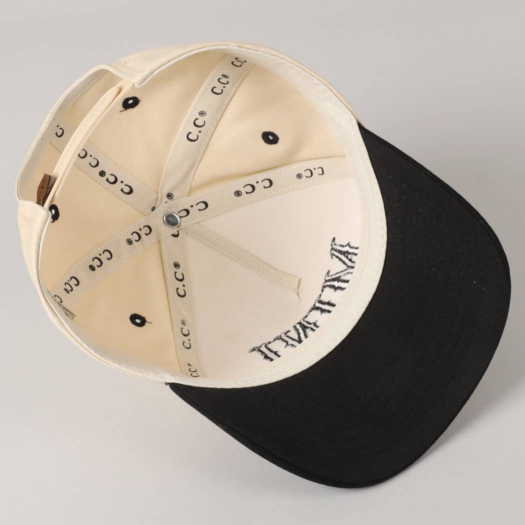 MINI Lettering Embroidery Two-Tone Baseball Cap For Kids