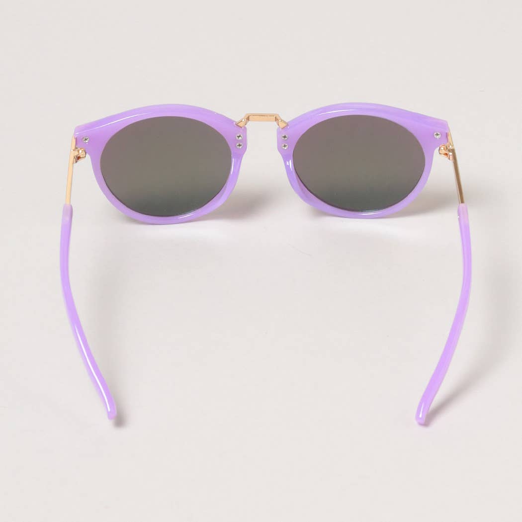 Kid's Round Color Tinted Sunglasses