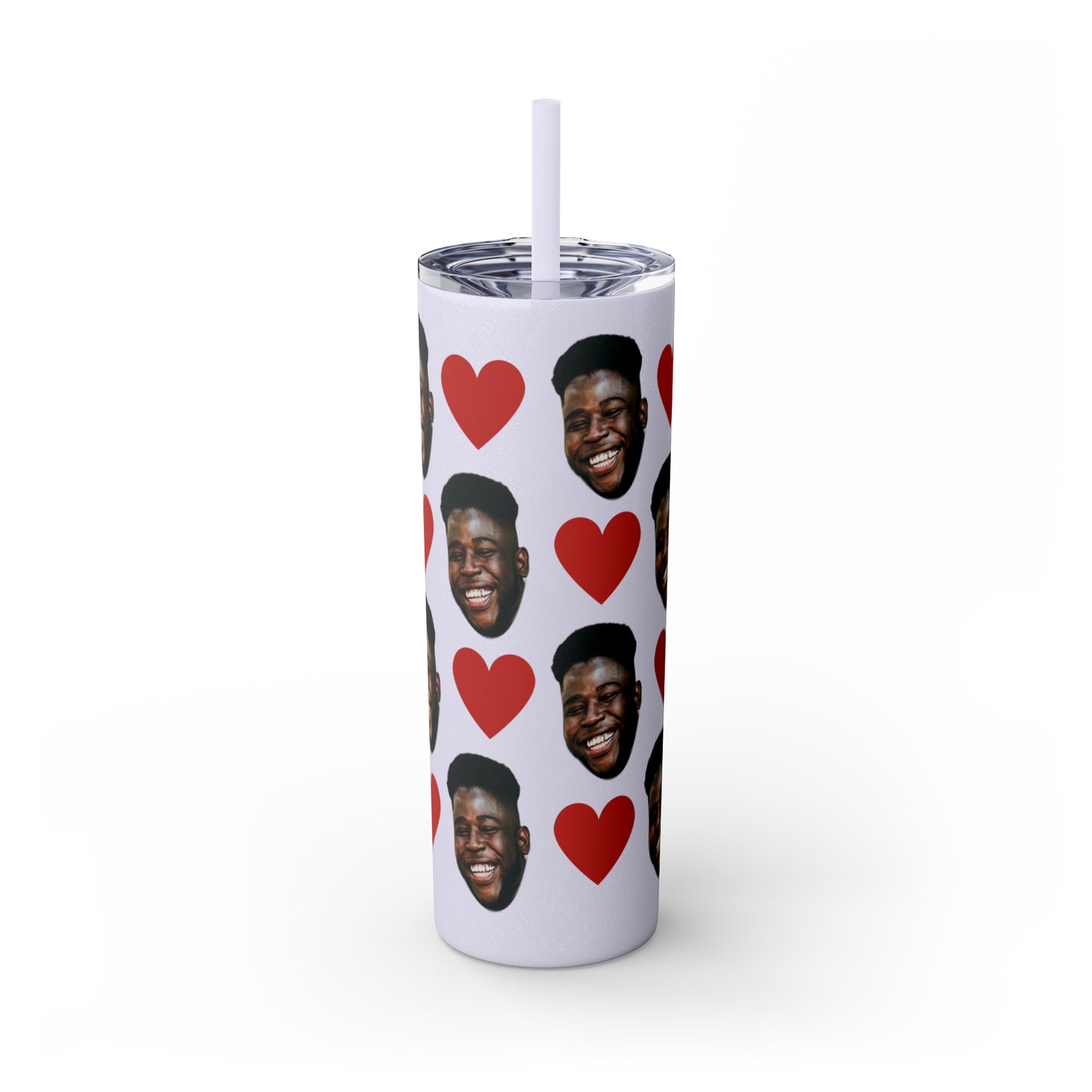 20oz Skinny Tumbler - Hearts
