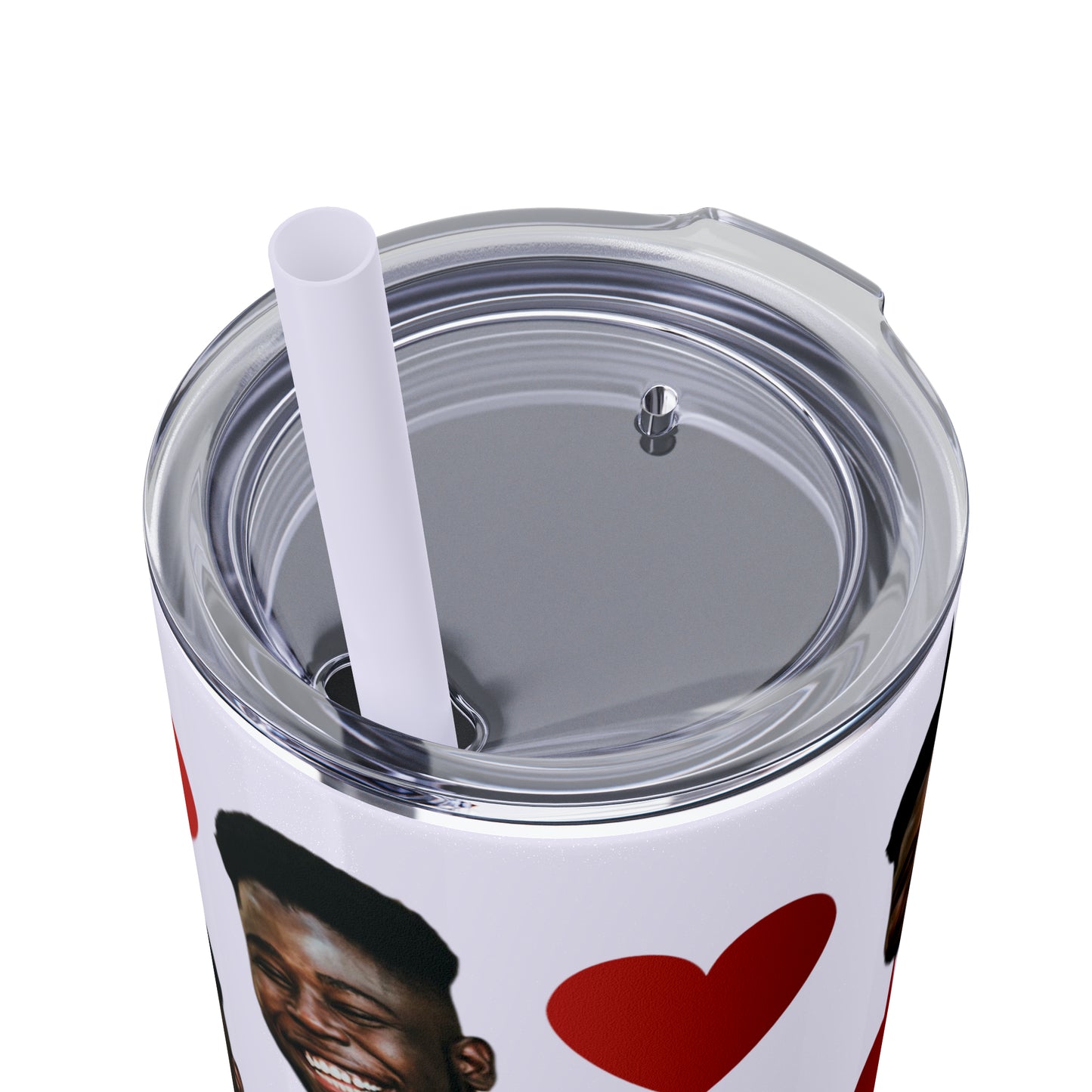 20oz Skinny Tumbler - Hearts