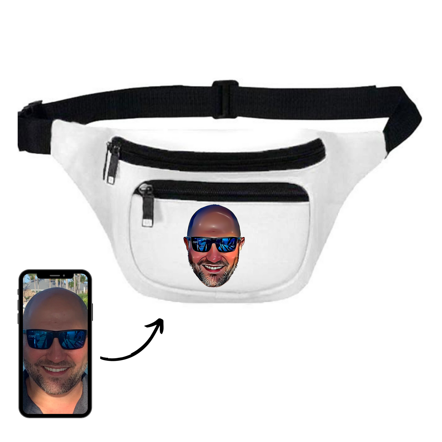 Fanny Pack - Cartoon Face
