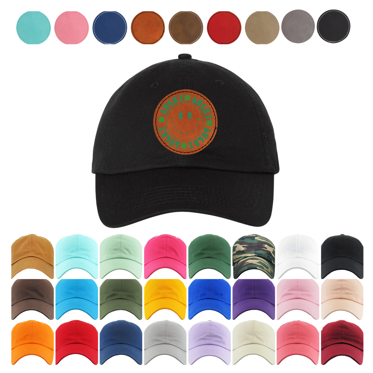 Dad Hat - St. Pattys Smiley Face