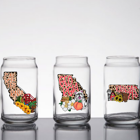 Glass Can - Leopard States