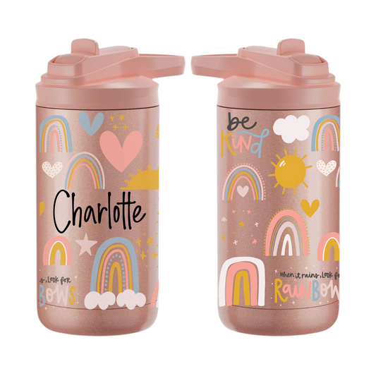 12oz Insulated Bottle - Rainbow Tumbler