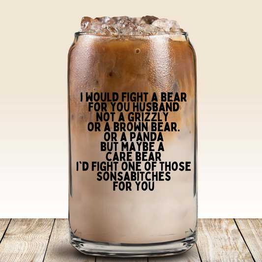 Glass Can - I Would Fight a Bear - Black