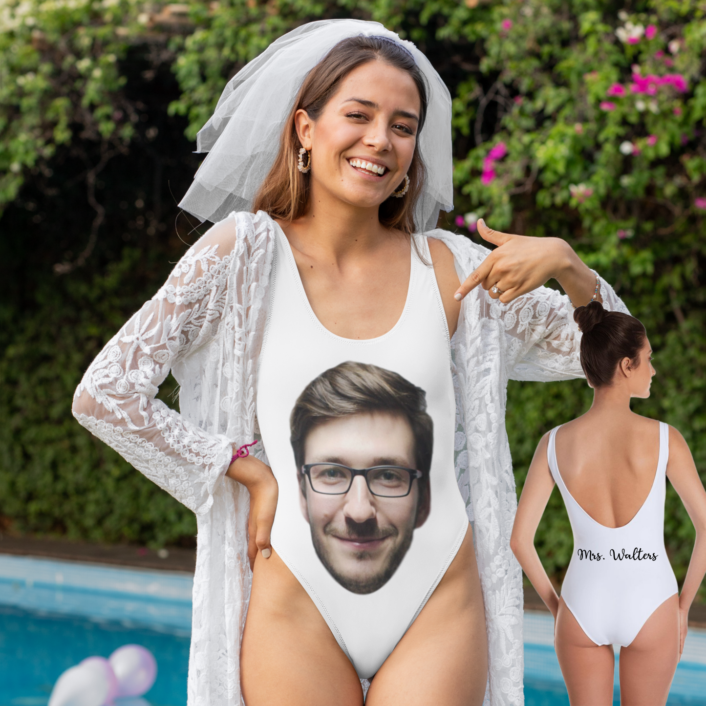 Swimsuit - Big Face - Wording on Back