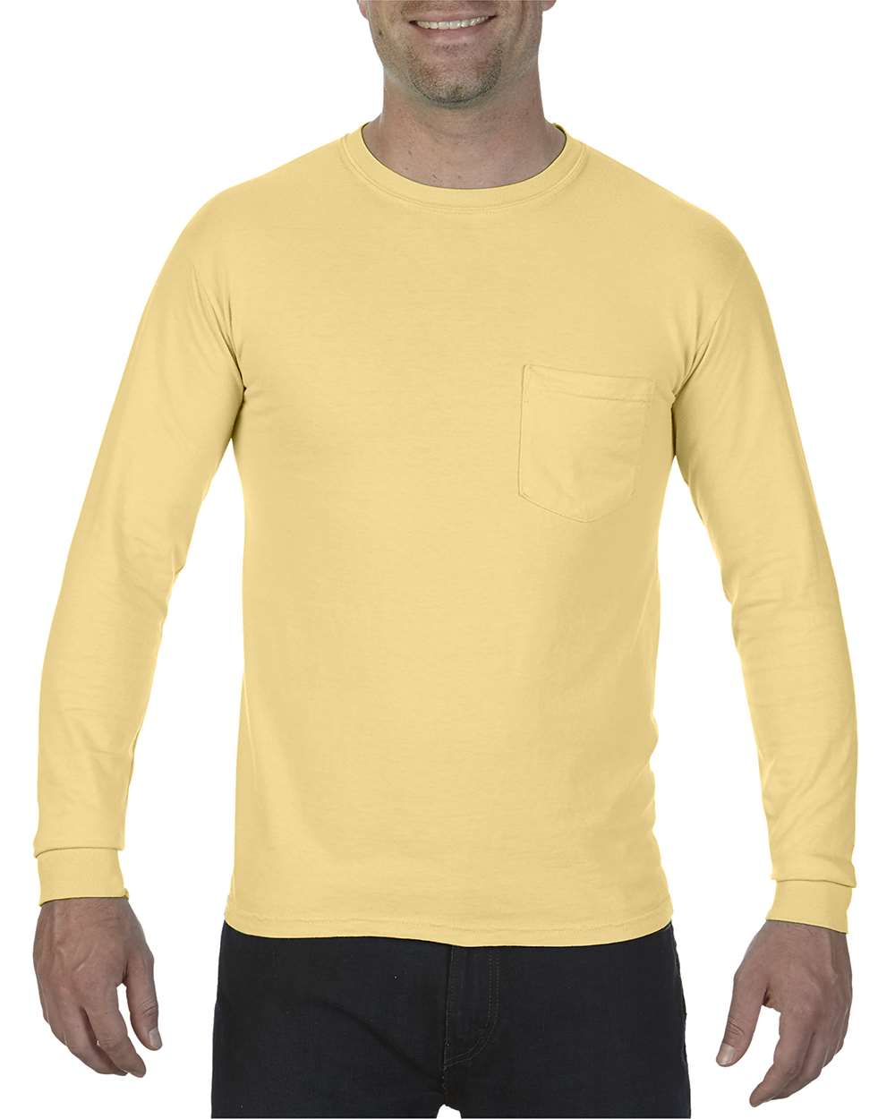 Comfort Color Heavyweight Long Sleeve Pocket